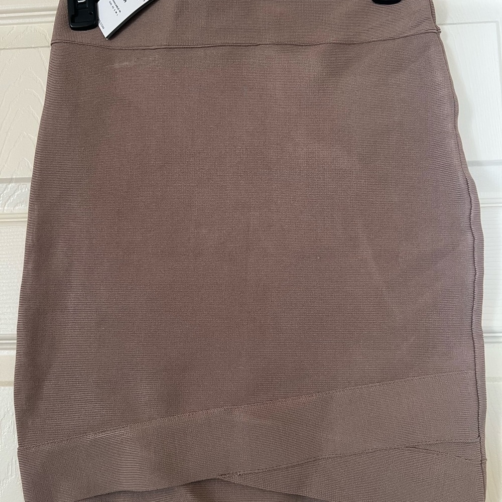 BCBG Taupe Pencil Skirt